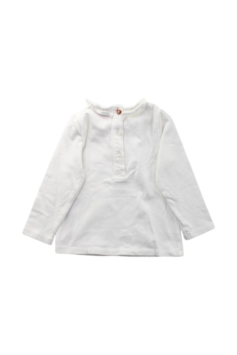A White Long Sleeve Tops from Baker by Ted Baker in size 6-12M for girl. (Back View)