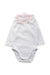 A White Long Sleeve Bodysuits from Jacadi in size 3-6M for neutral. (Front View)