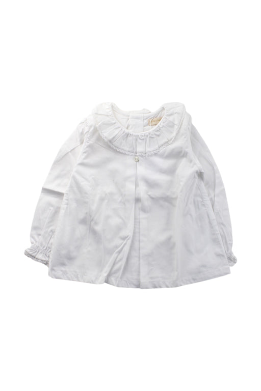 A White Long Sleeve Shirts from Lola Palacios in size 12-18M for neutral. (Front View)