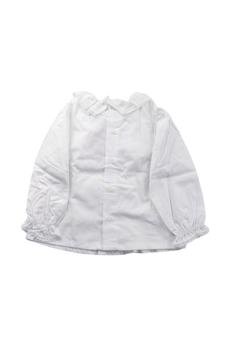 A White Long Sleeve Shirts from Lola Palacios in size 12-18M for neutral. (Back View)