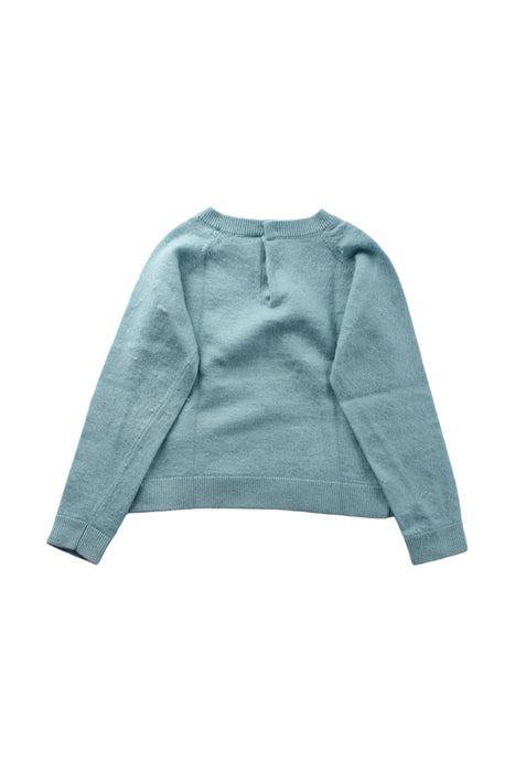 A Blue Knit Sweaters from Jacadi in size 4T for girl. (Back View)