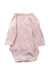 A Pink Long Sleeve Bodysuits from Petit Bateau in size 0-3M for neutral. (Back View)