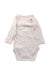A Pink Long Sleeve Bodysuits from Petit Bateau in size 0-3M for neutral. (Back View)