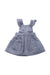 A Blue Overall Dresses from Jacadi in size 12-18M for girl. (Front View)