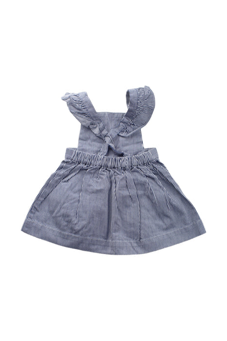 A Blue Overall Dresses from Jacadi in size 12-18M for girl. (Back View)