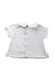 A White Short Sleeve Tops from Jacadi in size 12-18M for girl. (Back View)