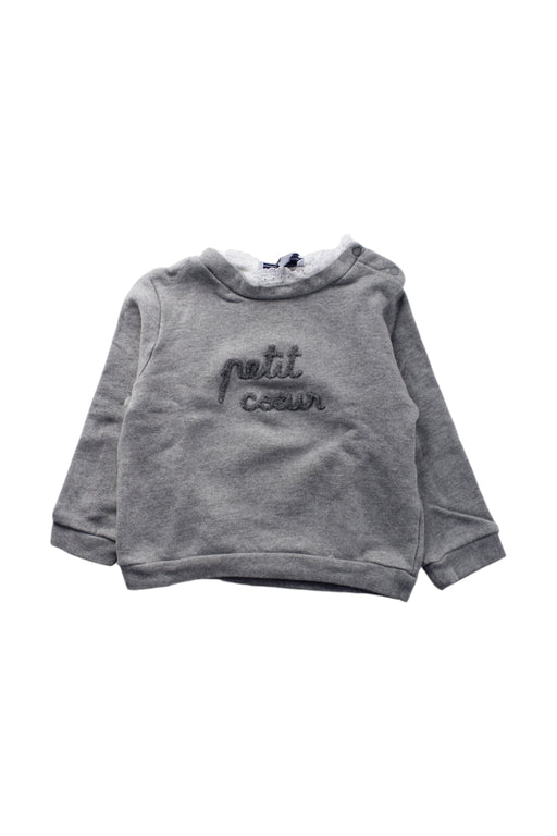 A Grey Crewneck Sweatshirts from Tartine et Chocolat in size 2T for neutral. (Front View)