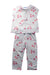 A White Pyjama Sets from Jacadi in size 2T for neutral. (Front View)