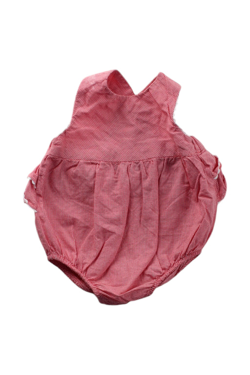 A Pink Sleeveless Rompers from Jacadi in size 0-3M for neutral. (Front View)