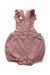 A Pink Sleeveless Rompers from Tartine et Chocolat in size 3-6M for neutral. (Back View)