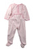 A Pink Onesies from Petit Bateau in size 12-18M for neutral. (Back View)