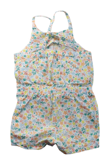 A Multicolour Sleeveless Rompers from Cadet Rousselle in size 6-12M for girl. (Back View)