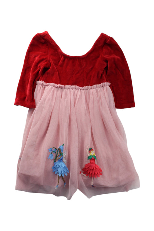 A Red Long Sleeve Dresses from Boden in size 3T for girl. (Front View)