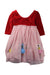 A Red Long Sleeve Dresses from Boden in size 3T for girl. (Back View)