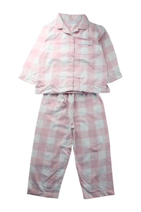 A Pink Pyjama Sets from The Little White Company in size 3T for neutral. (Front View)