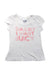 A White Short Sleeve T Shirts from Juicy Couture in size 5T for girl. (Front View)