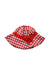 A Red Sun Hats from Janie & Jack in size 4T for girl. (Front View)