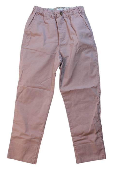 A Pink Casual Pants from Global  Work in size 7Y for girl. (Front View)