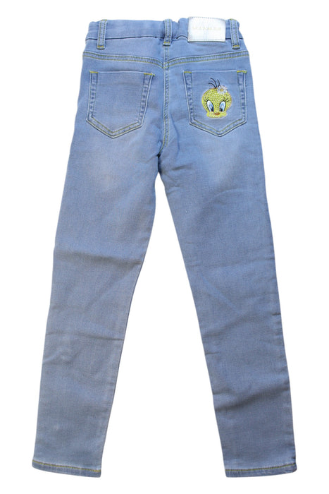 A Blue Jeans from Monnalisa in size 8Y for girl. (Back View)