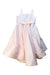 A Pink Sleeveless Dresses from Little Miss Lux in size 5T for girl. (Back View)