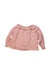 A Pink Long Sleeve Tops from Bonton in size 2T for girl. (Back View)