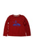 A Red Long Sleeve T Shirts from Petit Bateau in size 8Y for boy. (Front View)