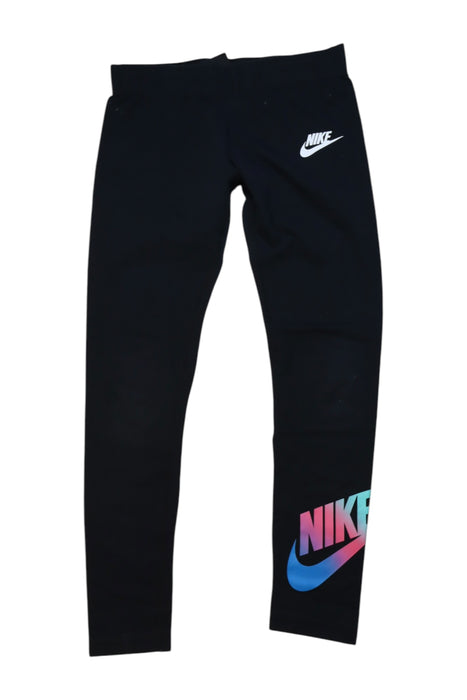 A Black Leggings from Nike in size 8Y for girl. (Front View)