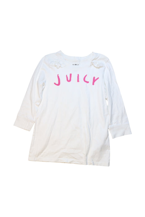 A White Long Sleeve Tops from Juicy Couture in size 10Y for girl. (Front View)