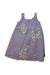 A Purple Sleeveless Dresses from Gingersnaps in size 10Y for girl. (Front View)