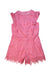 A Pink Sleeveless Rompers from Gingersnaps in size 10Y for girl. (Front View)