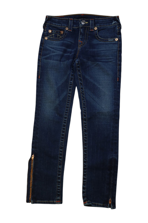 A Blue Jeans from True Religion in size 8Y for girl. (Front View)