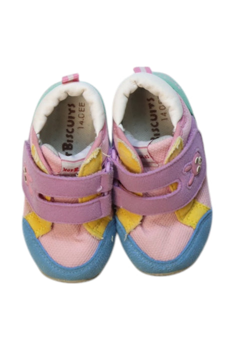 A Multicolour Sneakers from Miki House in size 12-18M for girl. (Back View)