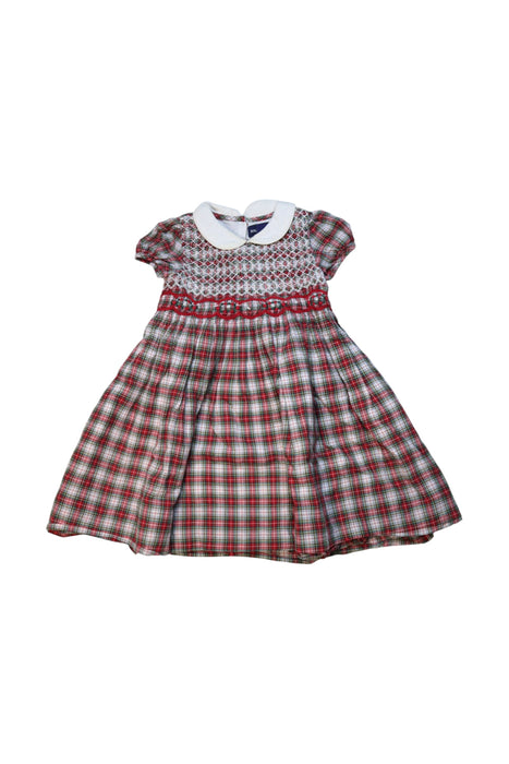 A Red Short Sleeve Dresses from Ralph Lauren in size 12-18M for girl. (Front View)