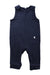 A Navy Sleveless Rompers from Mori in size 3-6M for neutral. (Front View)