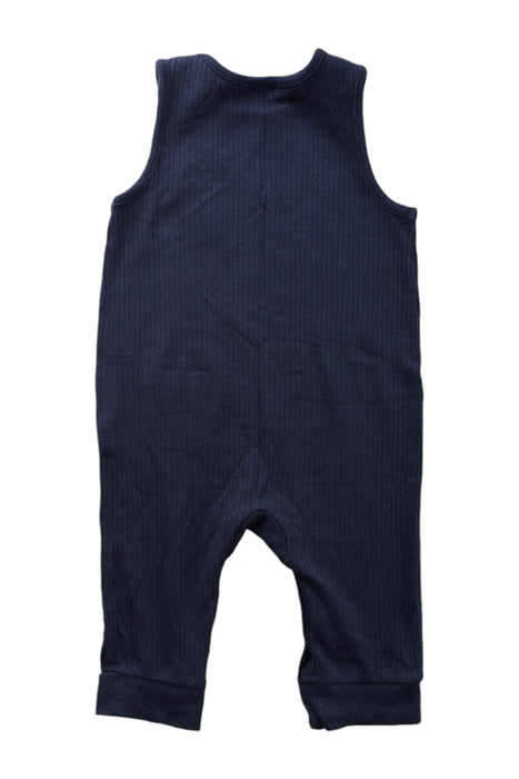 A Navy Sleveless Rompers from Mori in size 3-6M for neutral. (Back View)