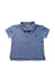 A Blue Short Sleeve Polos from Jojo Maman Bébé in size 6-12M for neutral. (Front View)