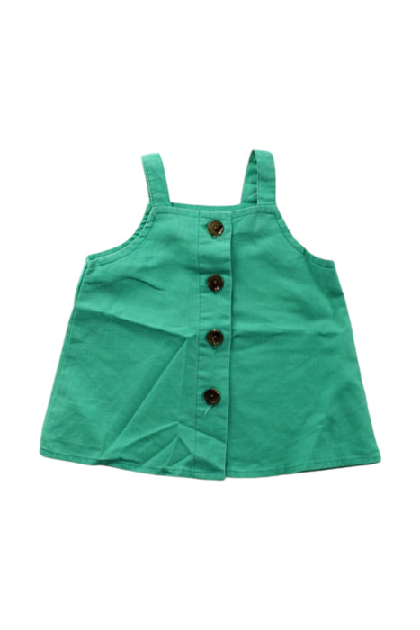 A Green Sleeveless Tops from Seed in size 3-6M for neutral. (Front View)