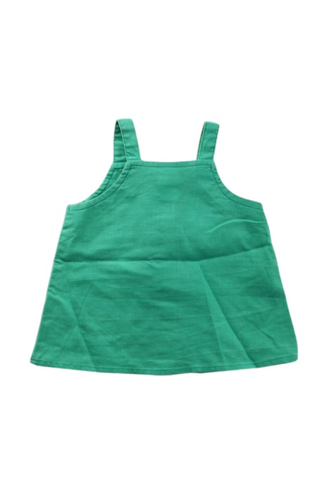 A Green Sleeveless Tops from Seed in size 3-6M for neutral. (Back View)
