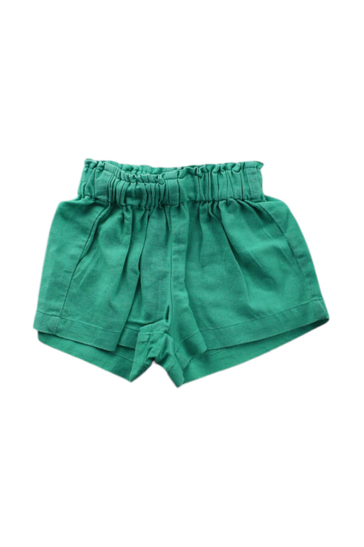 A Green Shorts from Seed in size 0-3M for neutral. (Front View)