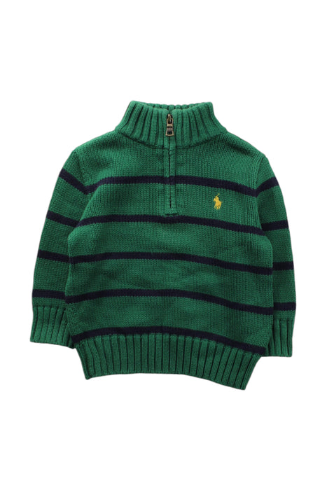 A Green Knit Sweaters from Polo Ralph Lauren in size 6-12M for neutral. (Front View)