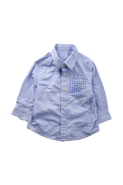 A Blue Long Sleeve Shirts from Nicholas & Bears in size 6-12M for boy. (Front View)