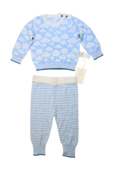 A Blue Pants Sets from The Bonnie Mob in size 6-12M for boy. (Front View)