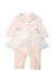 A Pink Long Sleeve Jumpsuits from Nicholas & Bears in size 3-6M for girl. (Front View)