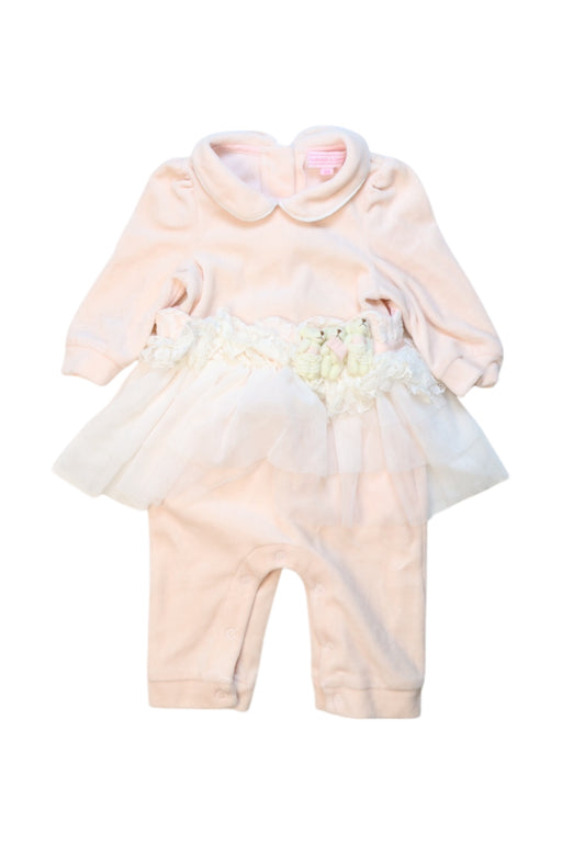 A Pink Long Sleeve Jumpsuits from Nicholas & Bears in size 3-6M for girl. (Front View)