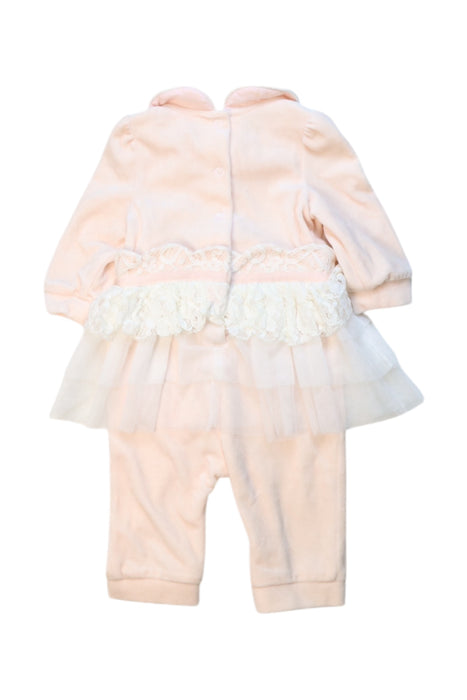 A Pink Long Sleeve Jumpsuits from Nicholas & Bears in size 3-6M for girl. (Back View)