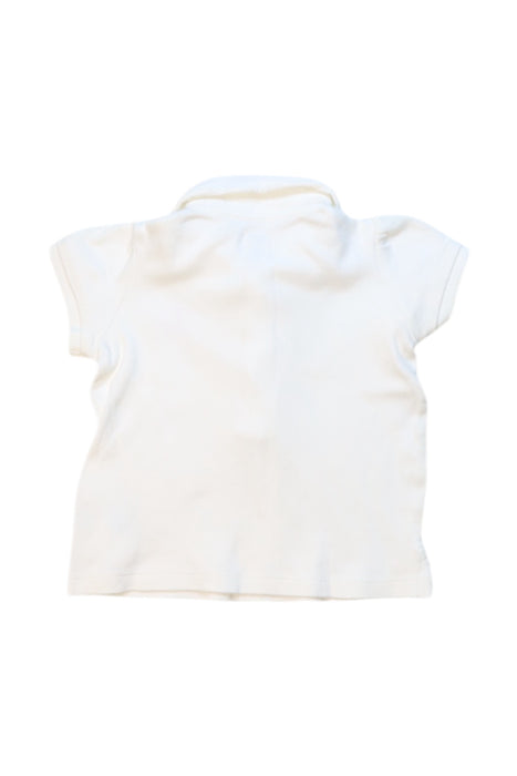 A White Short Sleeve Polos from Ralph Lauren in size 6-12M for girl. (Back View)