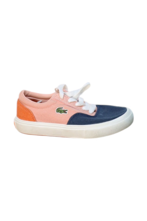 A Multicolour Sneakers from Lacoste in size 5T for girl. (Front View)