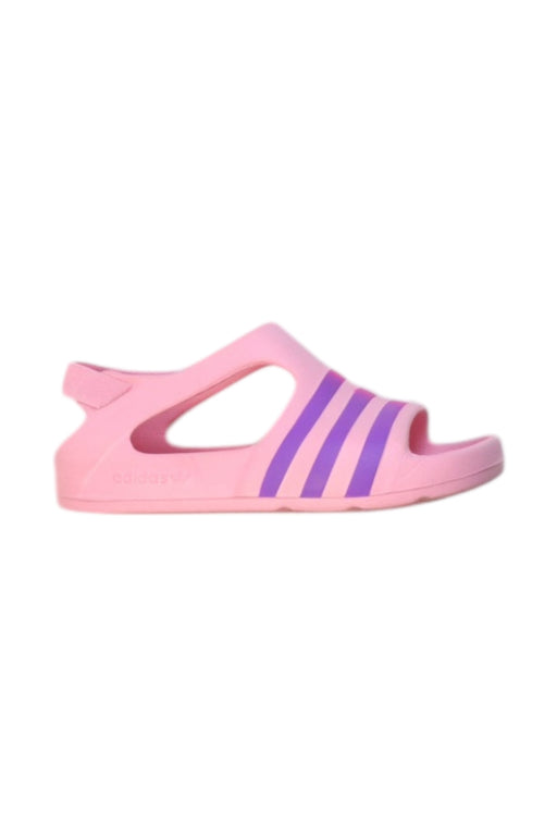 A Pink Sandals from Adidas in size 4T for girl. (Front View)