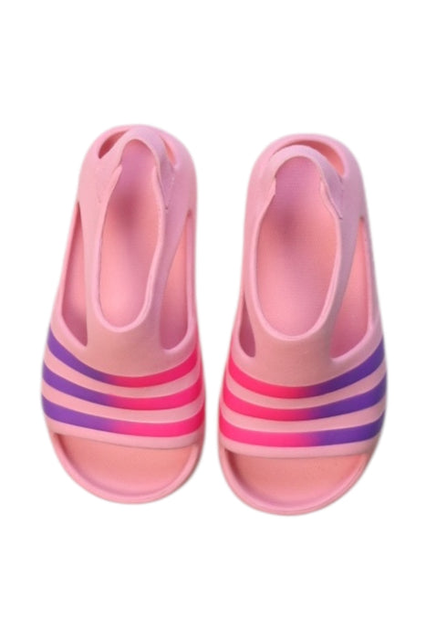 A Pink Sandals from Adidas in size 4T for girl. (Back View)