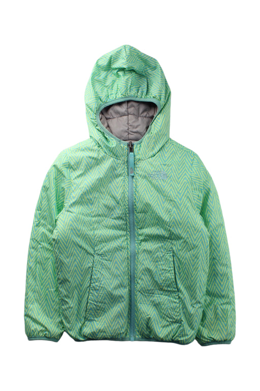 A Green Puffer/Quilted Coats & Outerwear from The North Face in size 6T for neutral. (Front View)